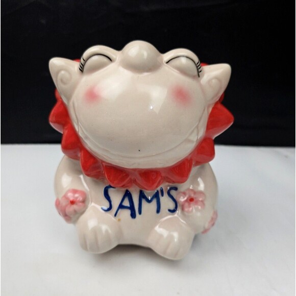 Sam's Restaurant Lion Dog Shisha Tiki Mug Ryukyu Islands Okinawa Japan with Logo - Picture 2 of 10